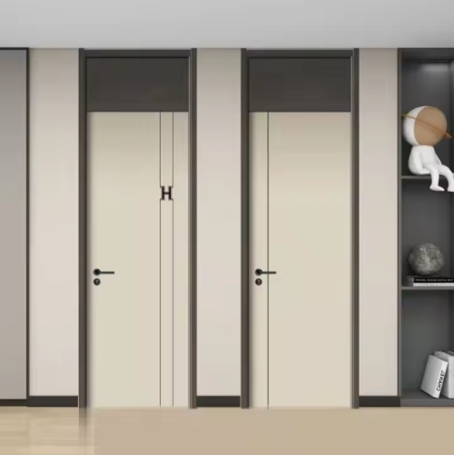 Indoor Solid Wood Door Modern Cheap Home Hotels Panel Wooden Doors